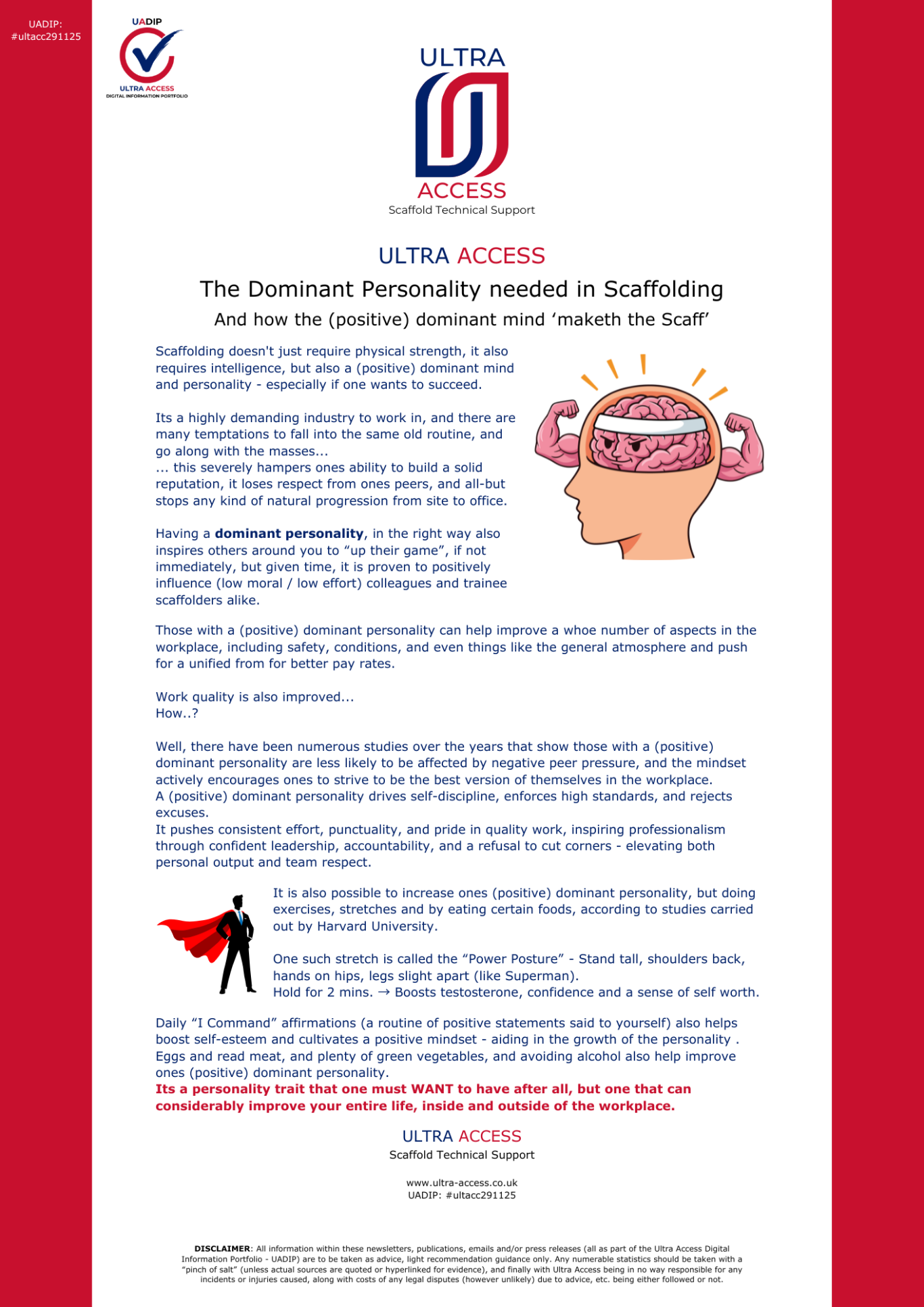 The (positive) Dominant Personality in Scaffolding