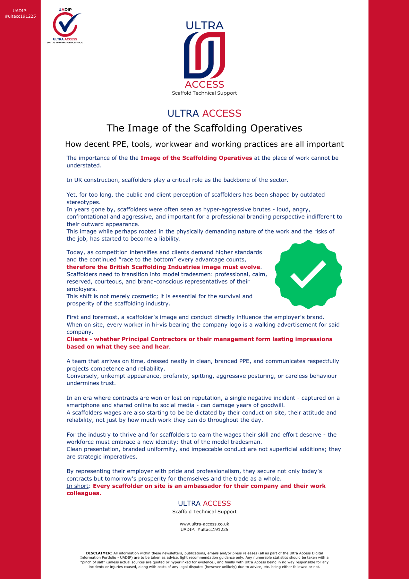 The Image of the Scaffolding Operatives