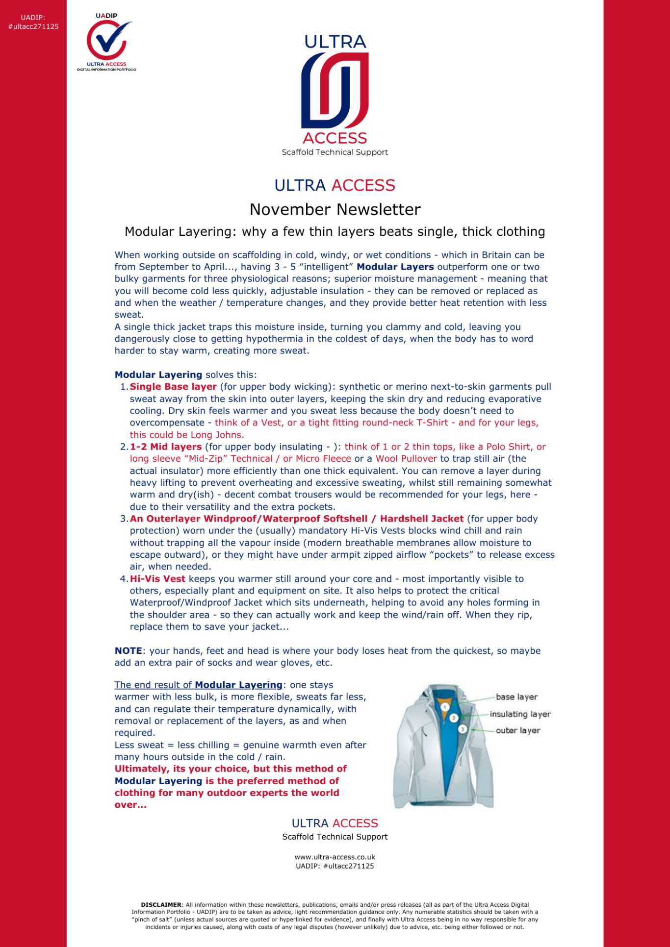 November Newsletter (Modular Layering)