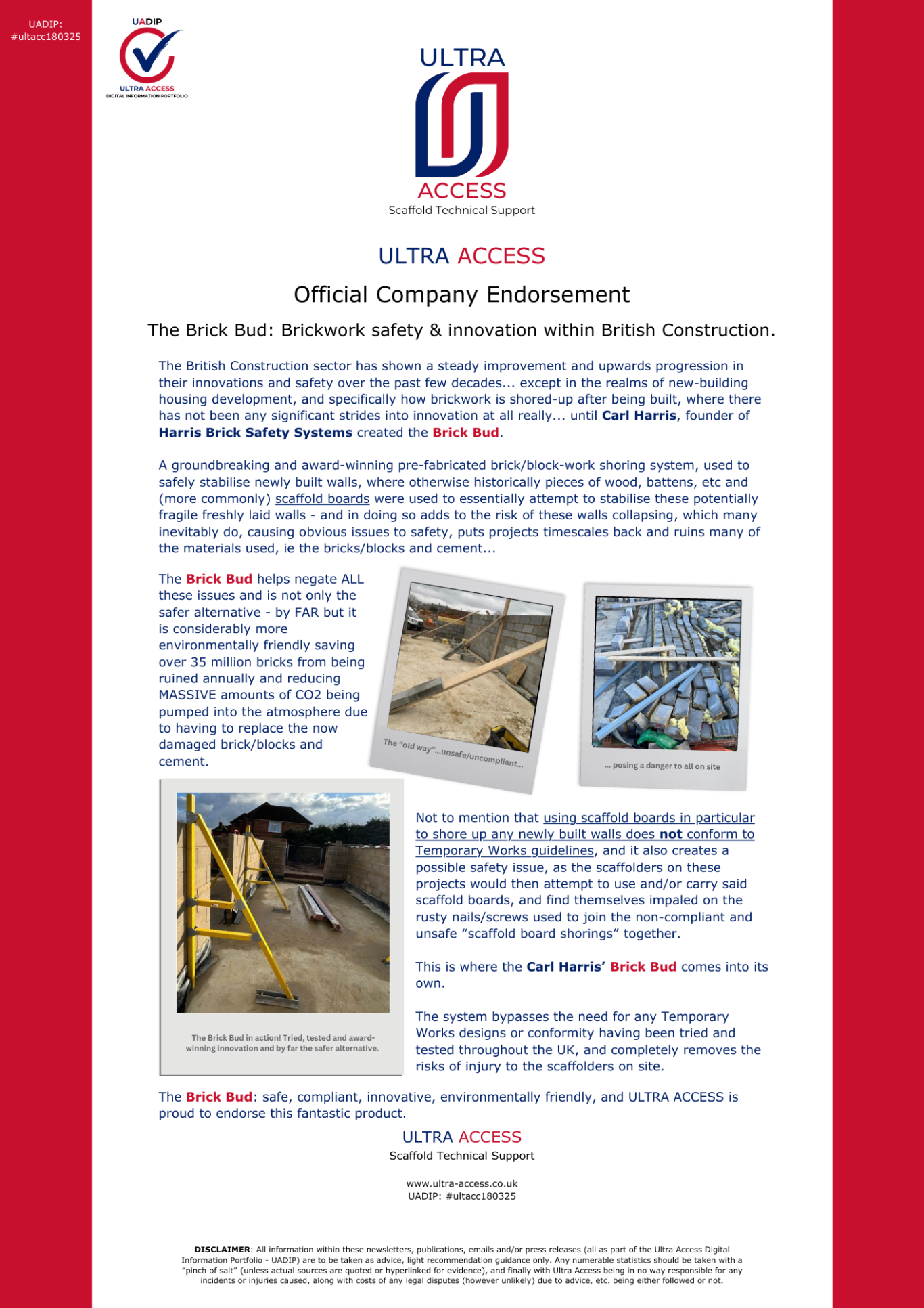 Endorsement of the Brick Bud