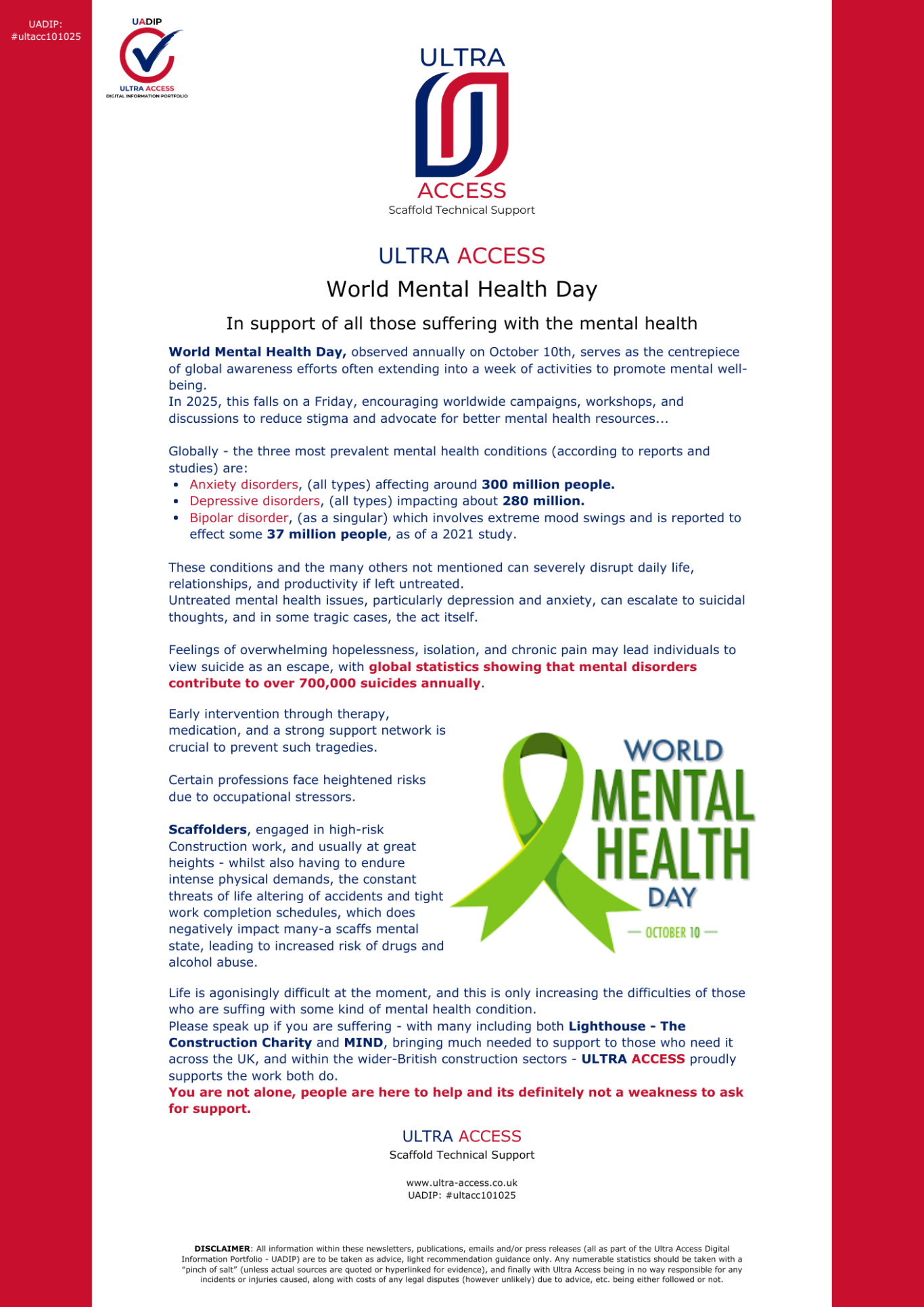 World Mental Health Day