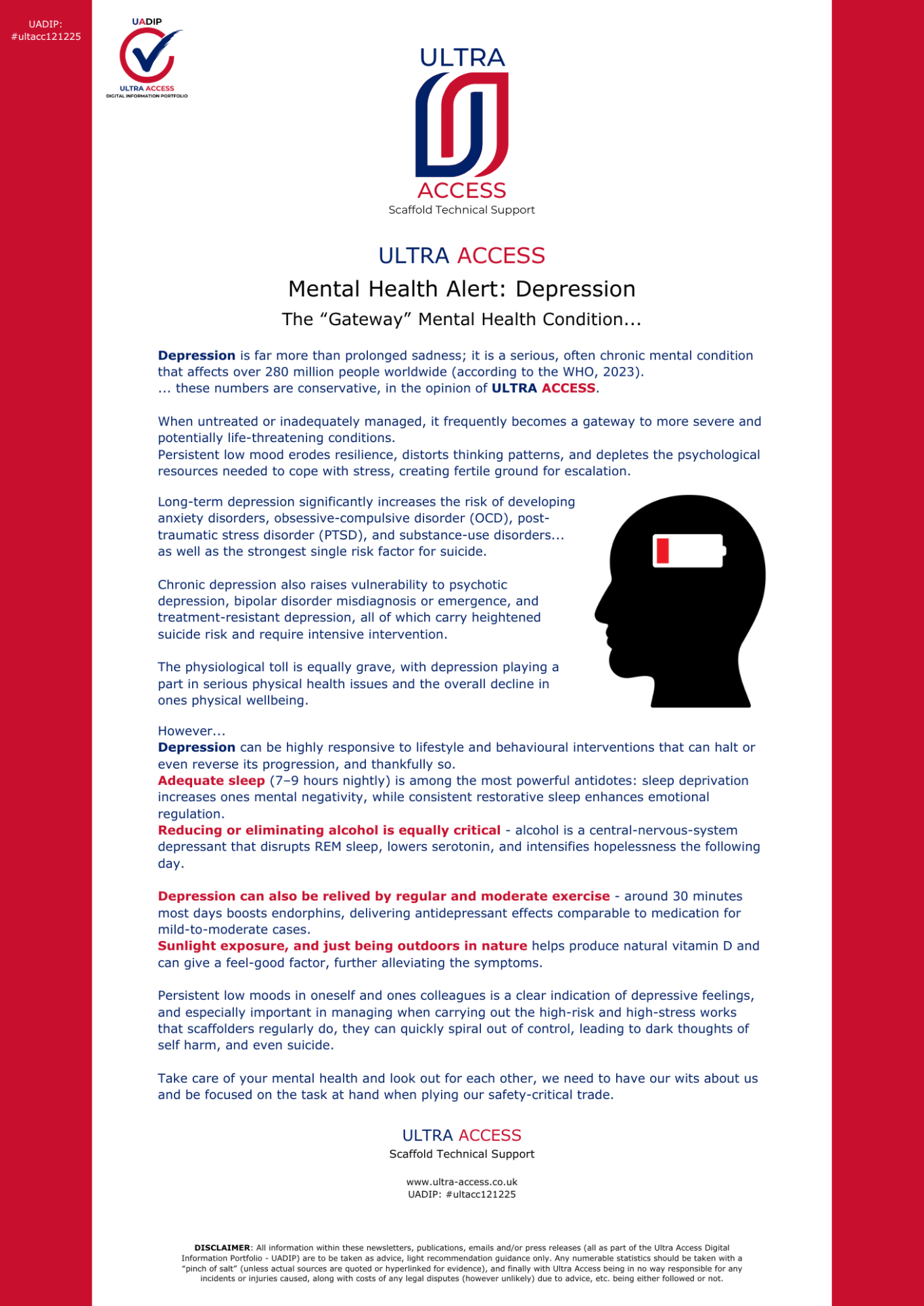 Mental Health Alert: Depression